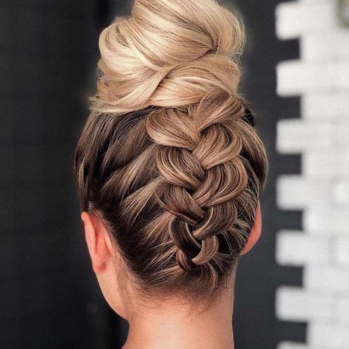 Modern Braided Top-Knot Hairstyles (Photo 4 of 20)