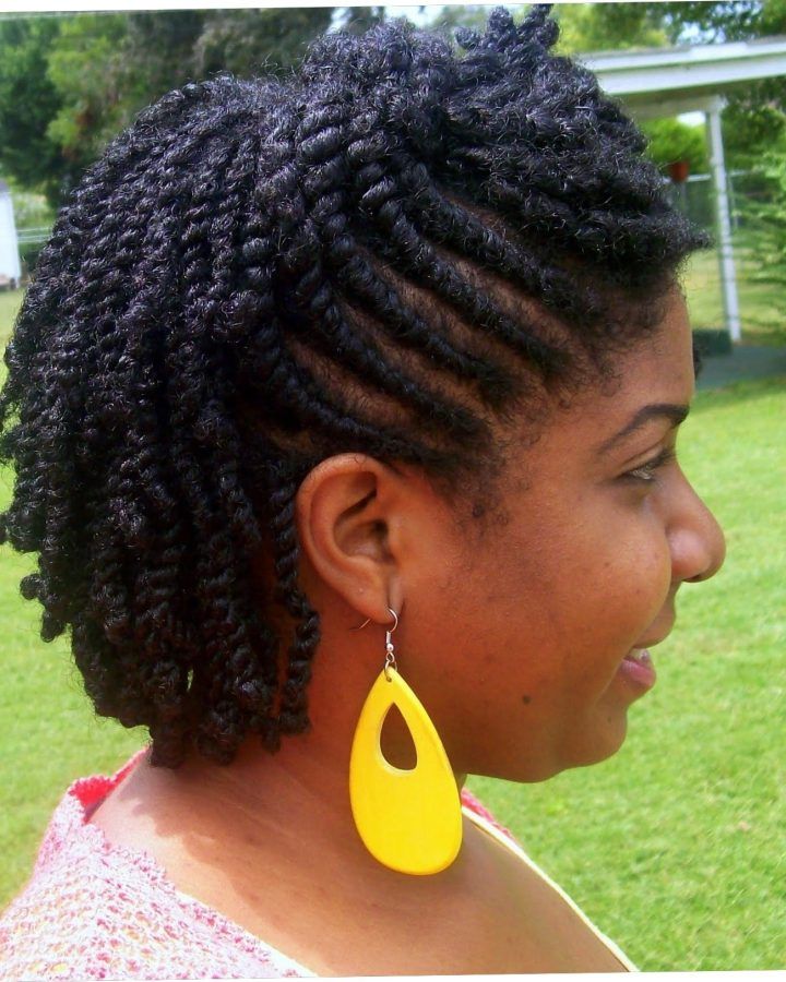 15 Best Collection of Natural Cornrows and Twist Hairstyles