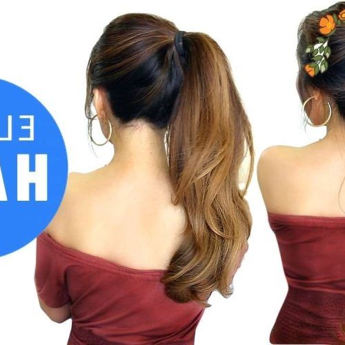 Princess-Like Ponytail Hairstyles For Long Thick Hair (Photo 7 of 20)