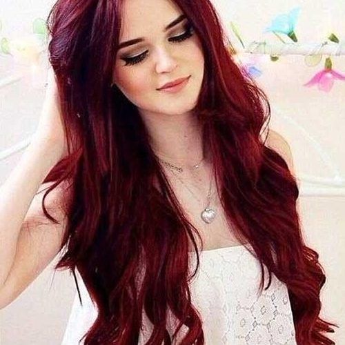 Red Long Hairstyles (Photo 4 of 20)