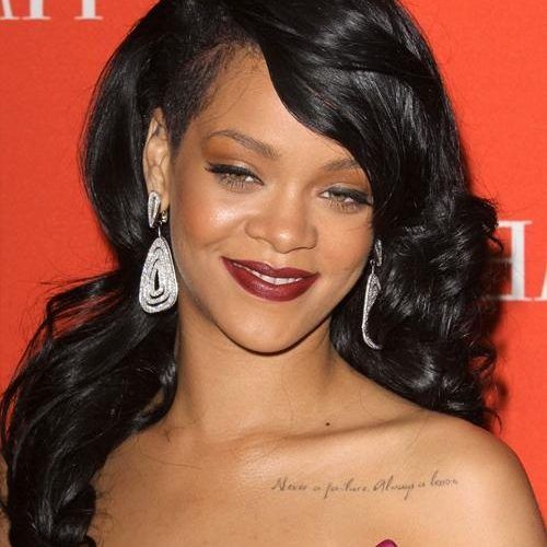 Rihanna Long Hairstyles (Photo 8 of 15)