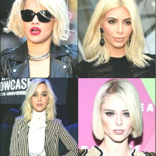 Sliced Platinum Blonde Bob Hairstyles (Photo 6 of 20)