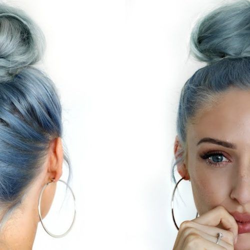 Topknot Ponytail Braided Hairstyles (Photo 10 of 20)