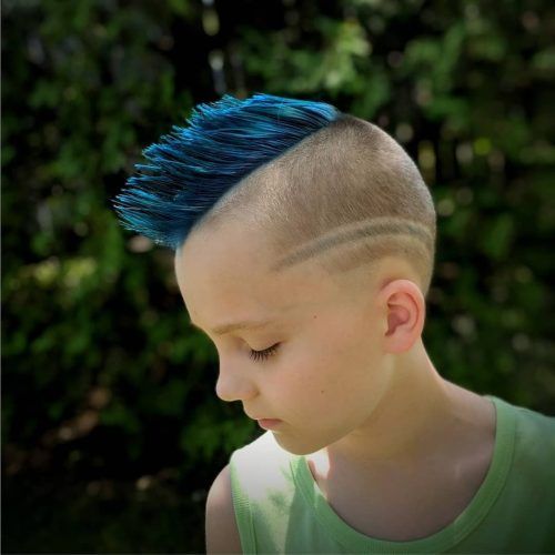 Turquoise Side-Parted Mohawk Hairstyles (Photo 5 of 20)