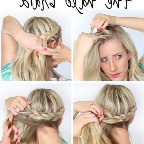 Updo Halo Braid Hairstyles (Photo 18 of 20)