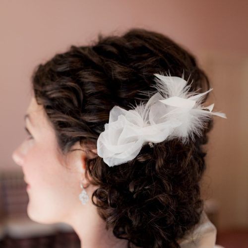 Wavy Low Bun Bridal Hairstyles With Hair Accessory (Photo 4 of 20)