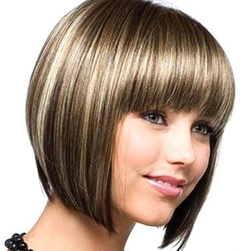 Short Haircuts With Bangs For Round Faces (Photo 19 of 20)