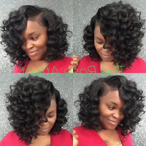 Bouncy Curly Black Bob Hairstyles (Photo 3 of 20)