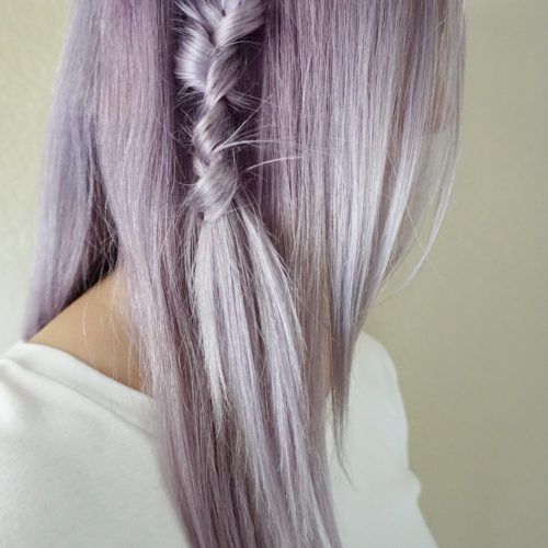 Skinny Braid Hairstyles With Purple Ends (Photo 20 of 20)