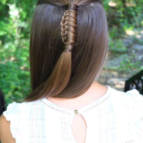 Reverse Braid And Side Ponytail (Photo 1 of 15)