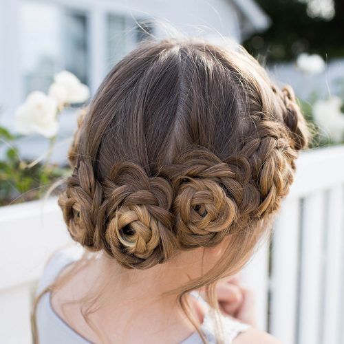 Floral Braid Crowns Hairstyles For Prom (Photo 11 of 20)