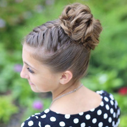 Messy Flipped Braid And Bun Hairstyles (Photo 13 of 15)