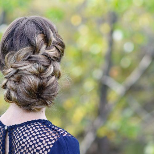 French Braid Updo Hairstyles (Photo 13 of 15)