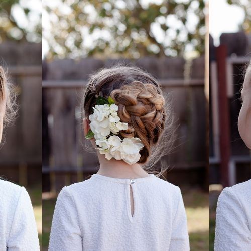 Two French Braid Hairstyles With Flower (Photo 12 of 15)
