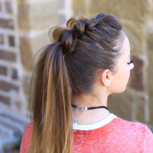Pull-Through Ponytail Updo Hairstyles (Photo 6 of 20)