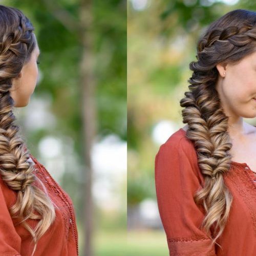 Dramatic Side Part Braided Hairstyles (Photo 19 of 20)