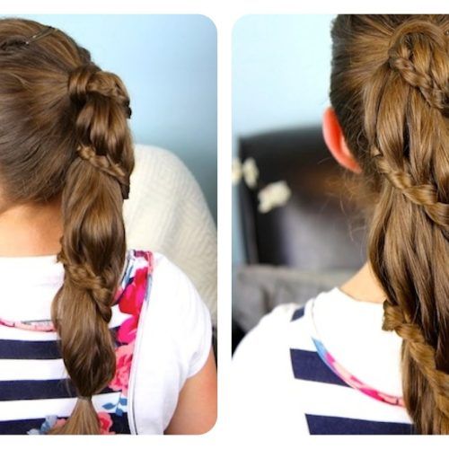 Pony Hairstyles With Wrap Around Braid For Short Hair (Photo 2 of 20)