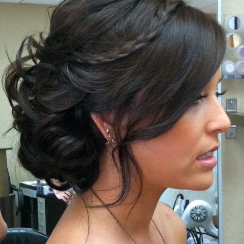 Side Bun Prom Hairstyles With Black Feathers (Photo 1 of 20)