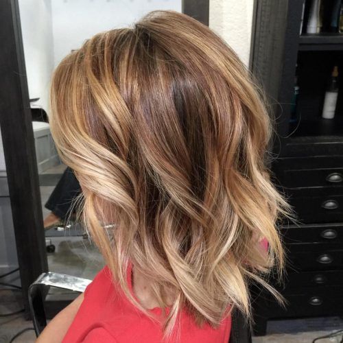 Tousled Beach Babe Lob Blonde Hairstyles (Photo 14 of 20)