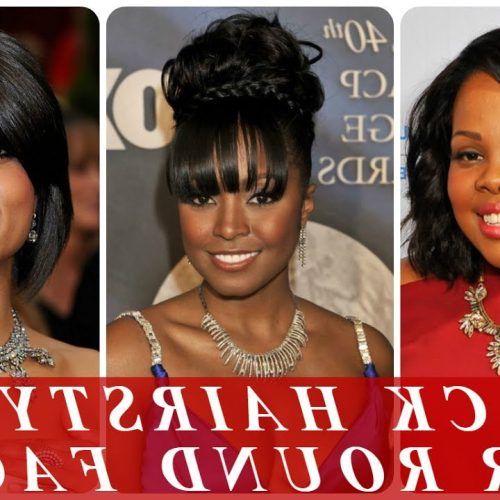 Medium Haircuts For Black Women With Round Faces (Photo 9 of 20)