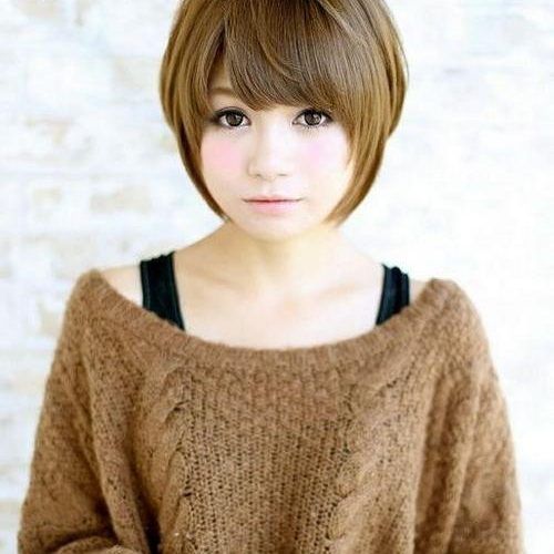 Short Hairstyles For Asian Round Face (Photo 8 of 20)