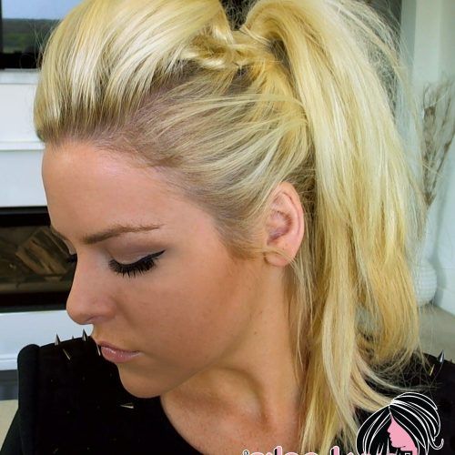 Blonde Teased Mohawk Hairstyles (Photo 2 of 20)