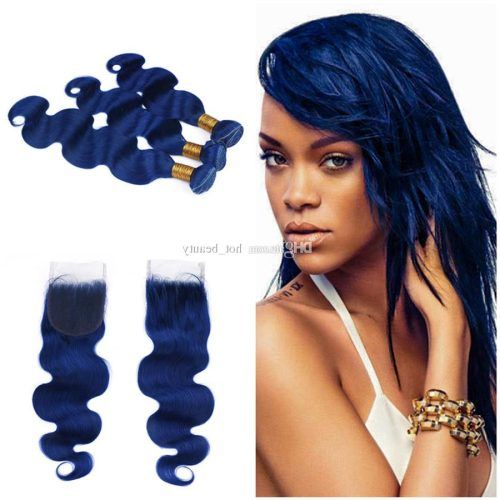 Black And Denim Blue Waves Hairstyles (Photo 18 of 20)