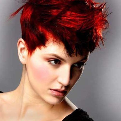 Pixie Hairstyles With Red And Blonde Balayage (Photo 16 of 20)