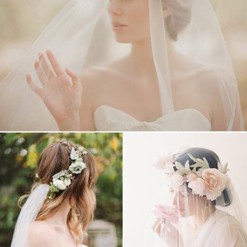 Wedding Hairstyles With Veil And Flower (Photo 14 of 15)
