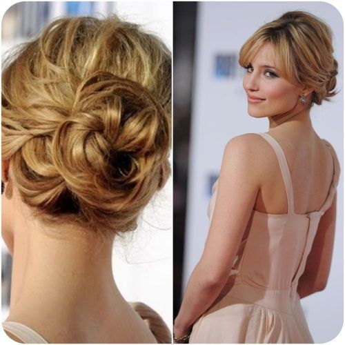 Hairstyles For Long Hair With Bangs Updos (Photo 15 of 15)