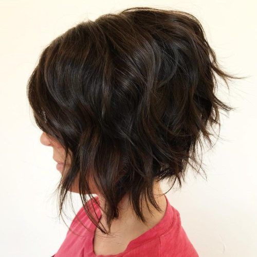 Disconnected Shaggy Brunette Bob Hairstyles (Photo 1 of 20)