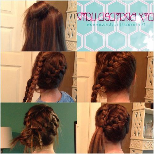 Pretty Messy Pony Hairstyles With Braided Section (Photo 7 of 20)