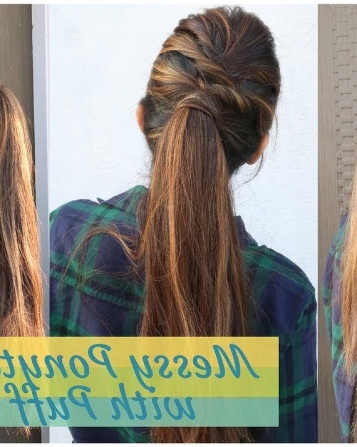 20 Inspirations Messy Ponytail Hairstyles