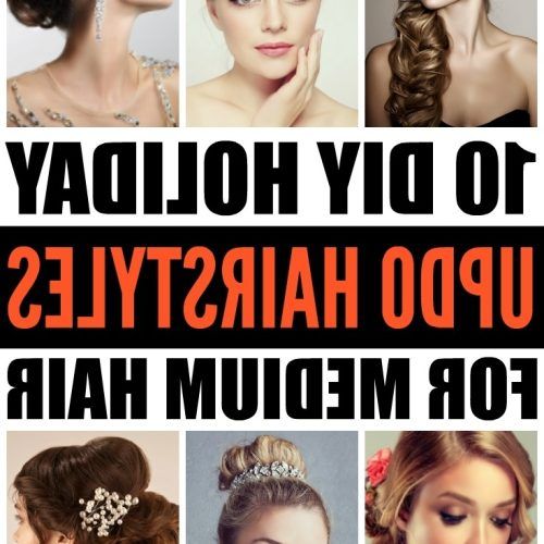 Easy Updo Hairstyles For Medium Length Hair (Photo 9 of 15)