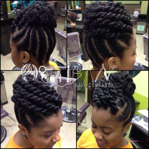 African American Flat Twist Updo Hairstyles (Photo 12 of 15)