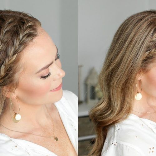 Double Headband Braided Hairstyles With Flowers (Photo 3 of 20)