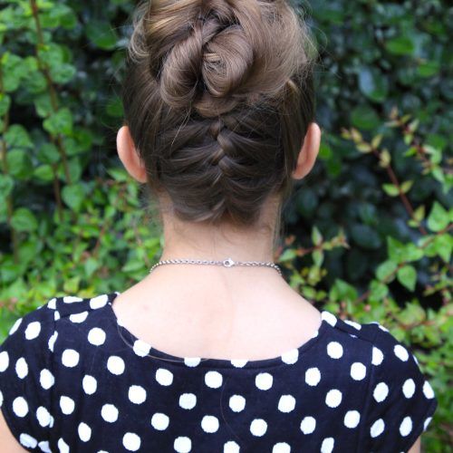 French Braid Buns Updo Hairstyles (Photo 18 of 20)
