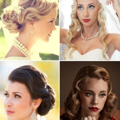 Retro Glam Wedding Hairstyles (Photo 10 of 20)