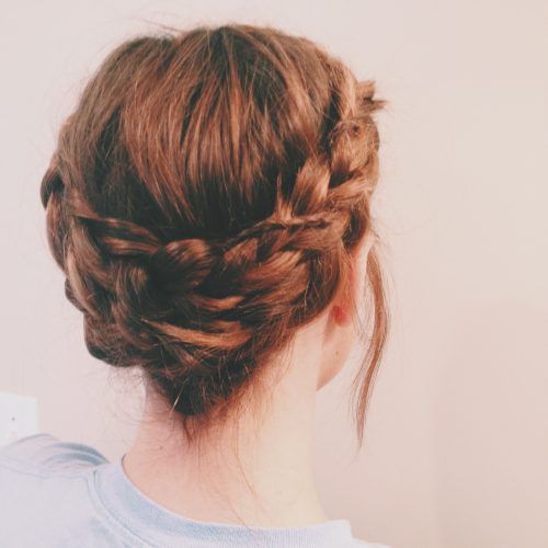 Tangled Braided Crown Prom Hairstyles (Photo 3 of 20)