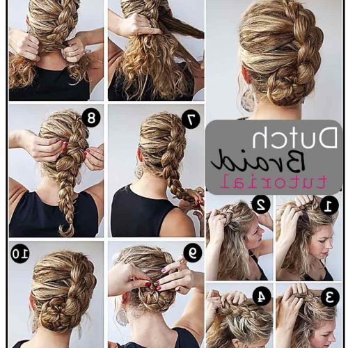 Dutch Braid Updo Hairstyles (Photo 10 of 20)