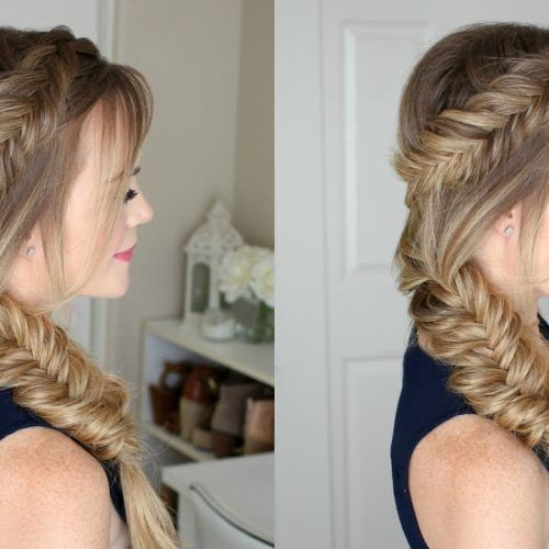 Messy Fishtail Hairstyles For Oblong Faces (Photo 10 of 20)