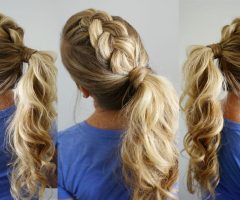 20 Photos Ponytail Hairstyles with Dutch Braid