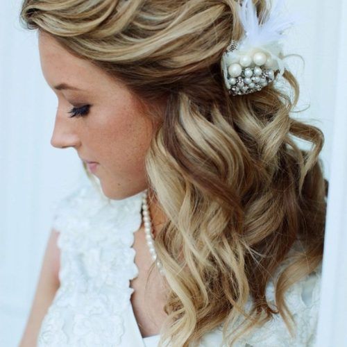 Wedding Hairstyles For Medium Length Hair With Flowers (Photo 5 of 15)