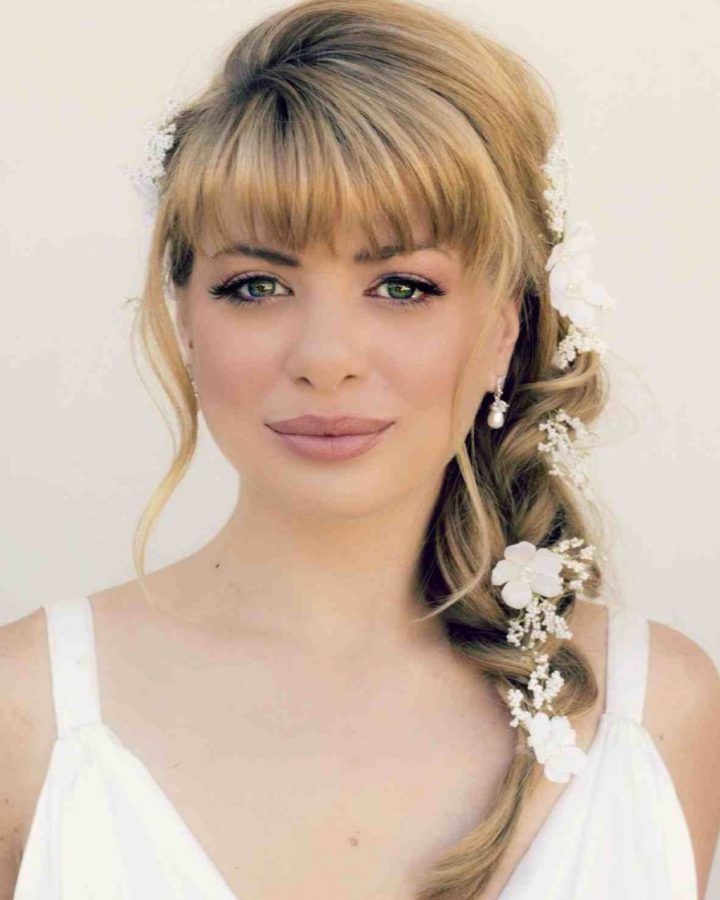 15 Best Ideas Wedding Hairstyles for Mid Length Hair with Fringe