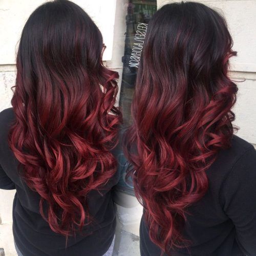 Medium Hairstyles With Red Highlights (Photo 11 of 20)