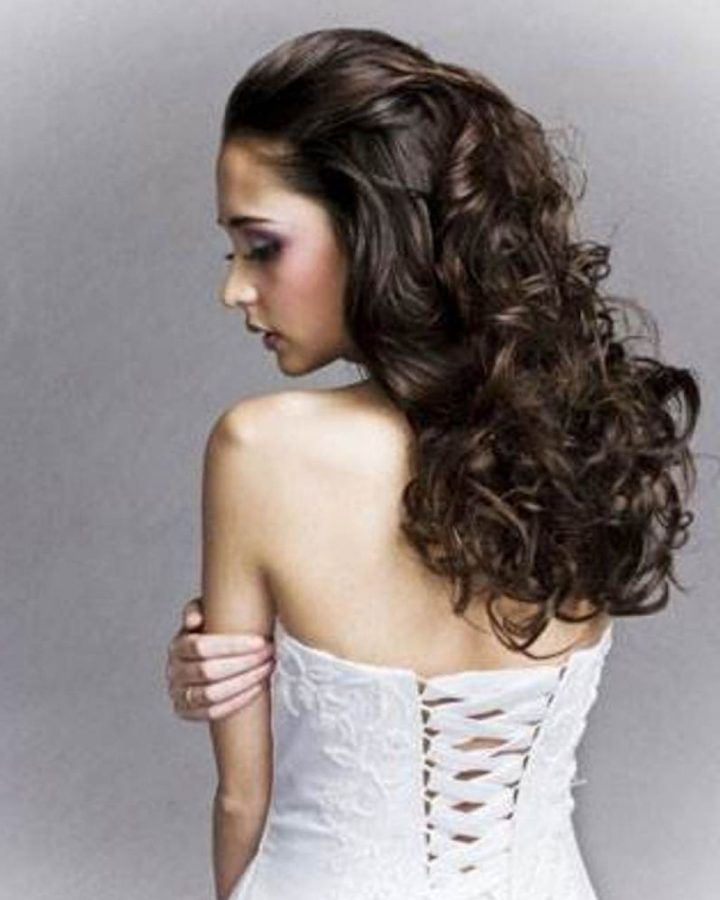 2024 Popular Wedding Hairstyles for Long Thick Curly Hair