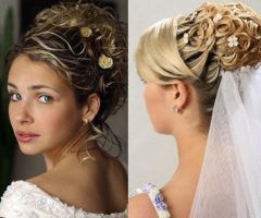 15 Photos Up Hairstyles with Veil for Wedding