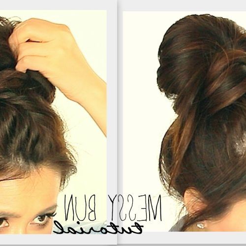 Easy Bun Updo Hairstyles For Medium Hair (Photo 10 of 15)