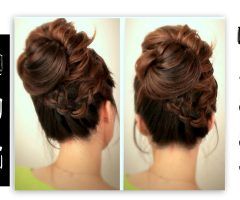 15 Collection of Quick Messy Bun Updo Hairstyles