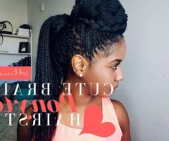 20 Ideas of Cornrows and Senegalese Twists Ponytail Hairstyles